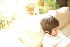 部屋のポイントになるカーテン